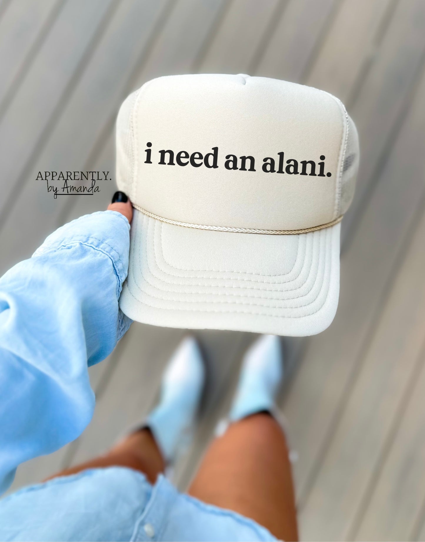 I Need an Alani Snapback Adjustable Trucker Hat | lowered edition