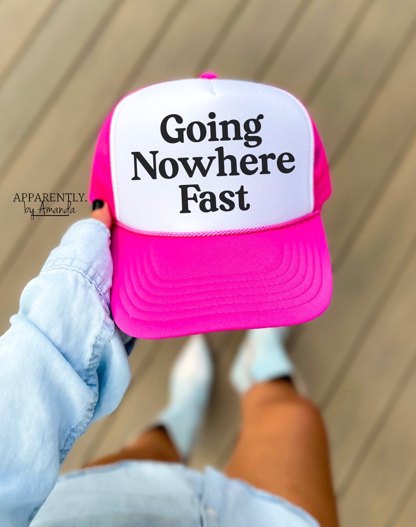 Going Nowhere Fast Snapback Adjustable Trucker Hat | lowered edition