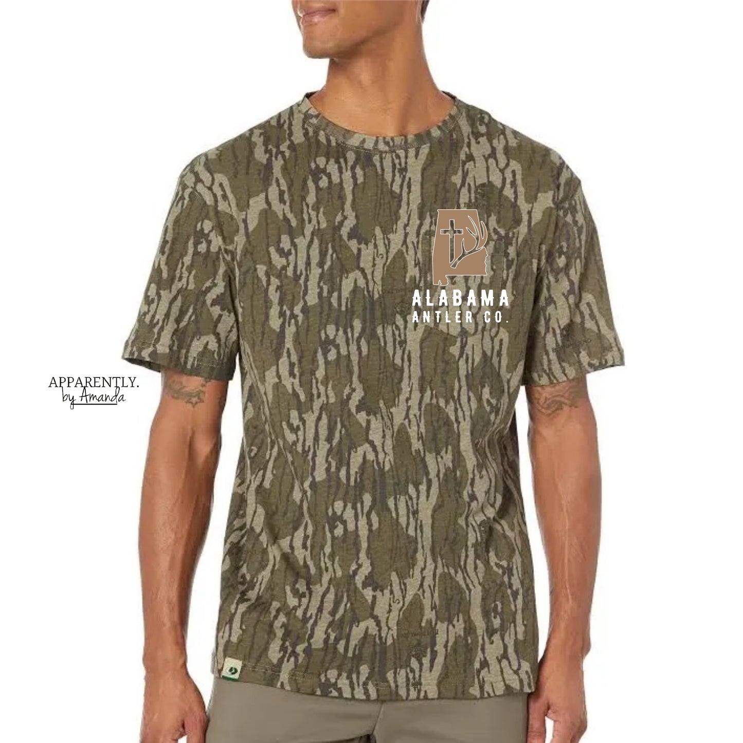 Full Color Logo Chest Camo Tee