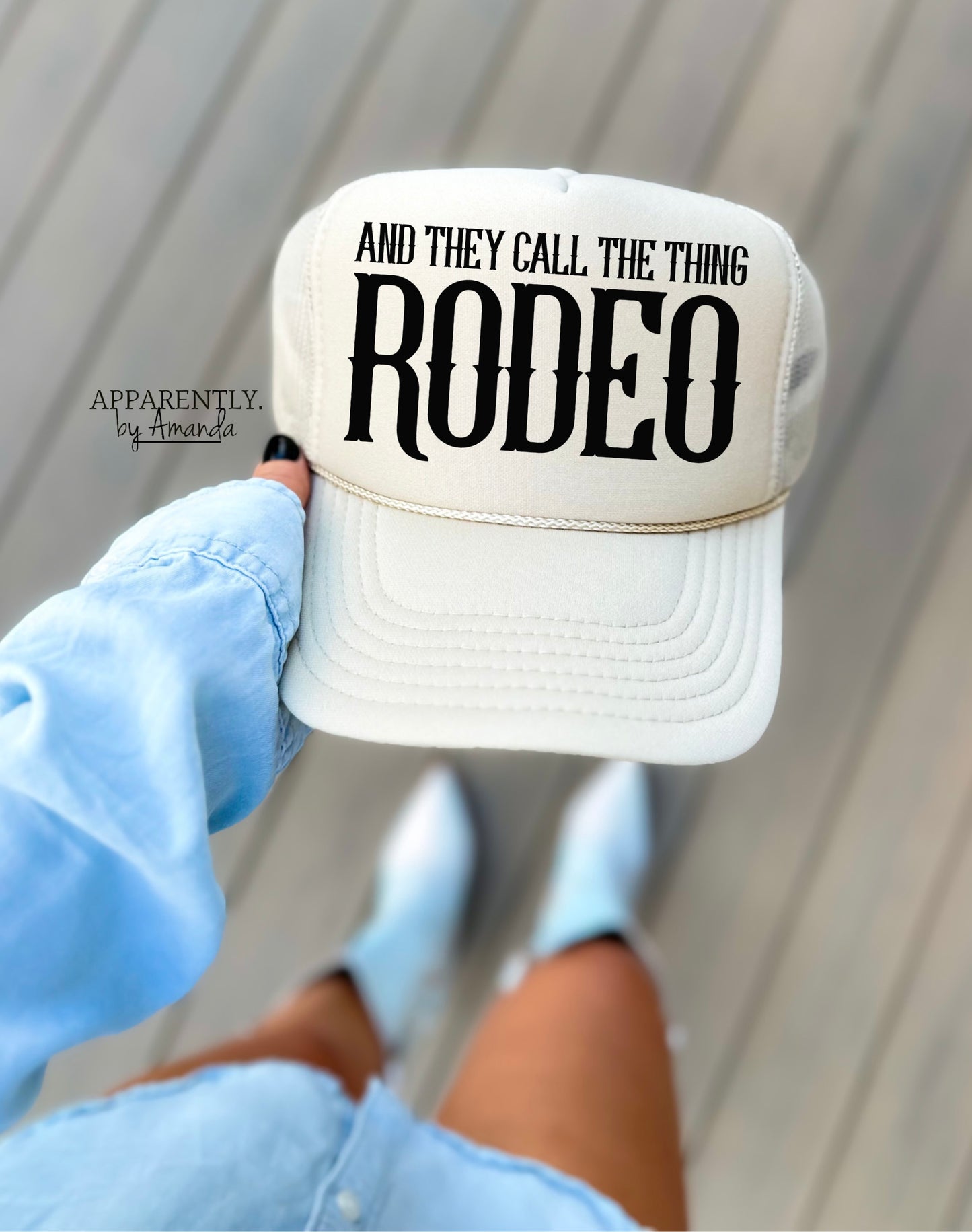 And They Call the thing Rodeo Snapback Adjustable Trucker Hat | Western Edition