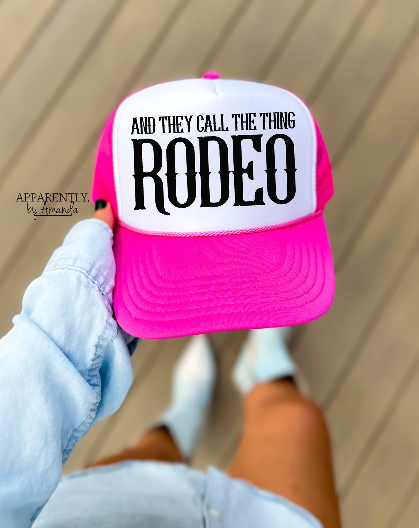 And They Call the thing Rodeo Snapback Adjustable Trucker Hat | Western Edition
