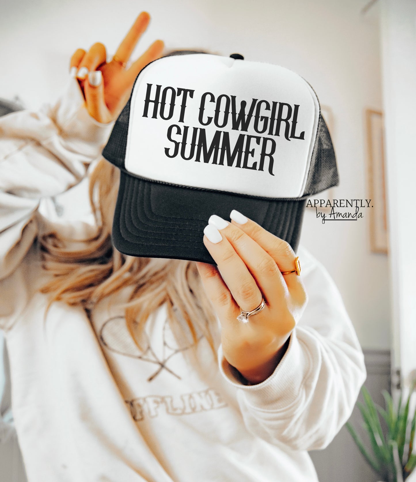 Hot Cowgirl Summer Snapback Adjustable Trucker Hat | Western Edition