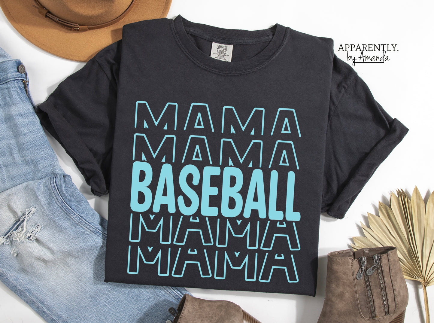 Baseball Mama Custom Tee | Comfort Colors