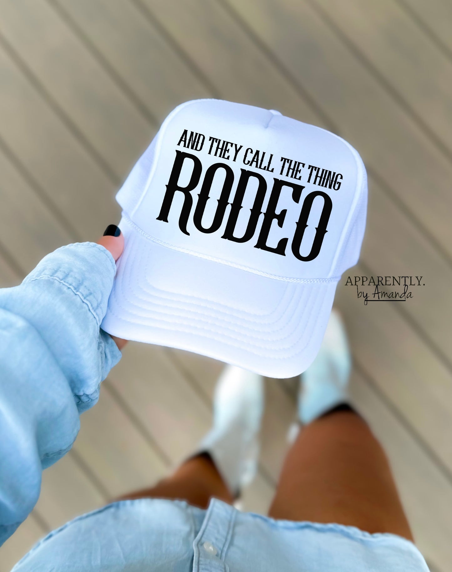 And They Call the thing Rodeo Snapback Adjustable Trucker Hat | Western Edition
