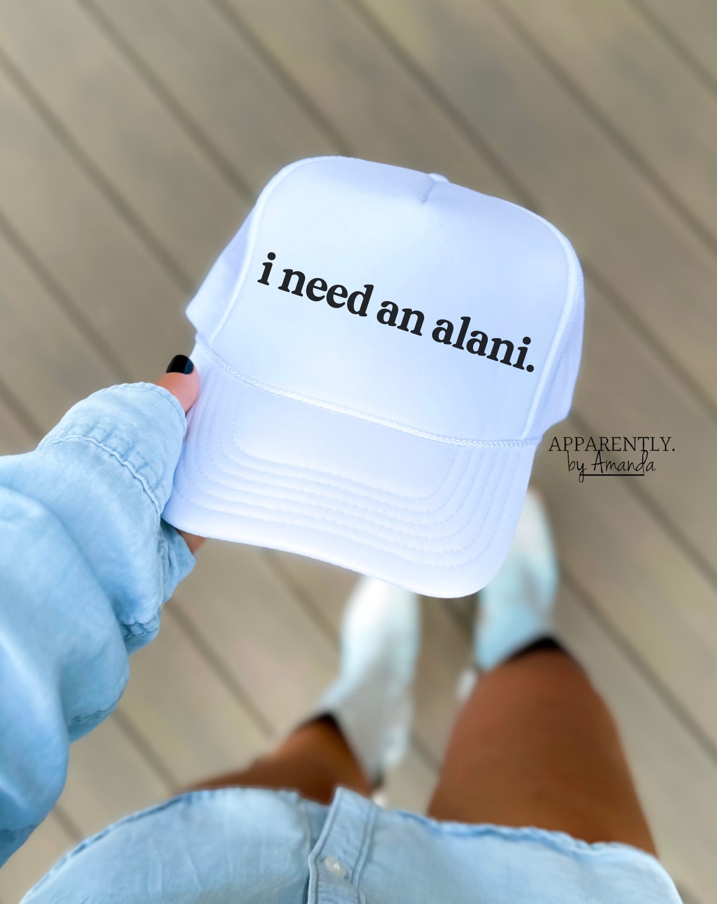 I Need an Alani Snapback Adjustable Trucker Hat | lowered edition