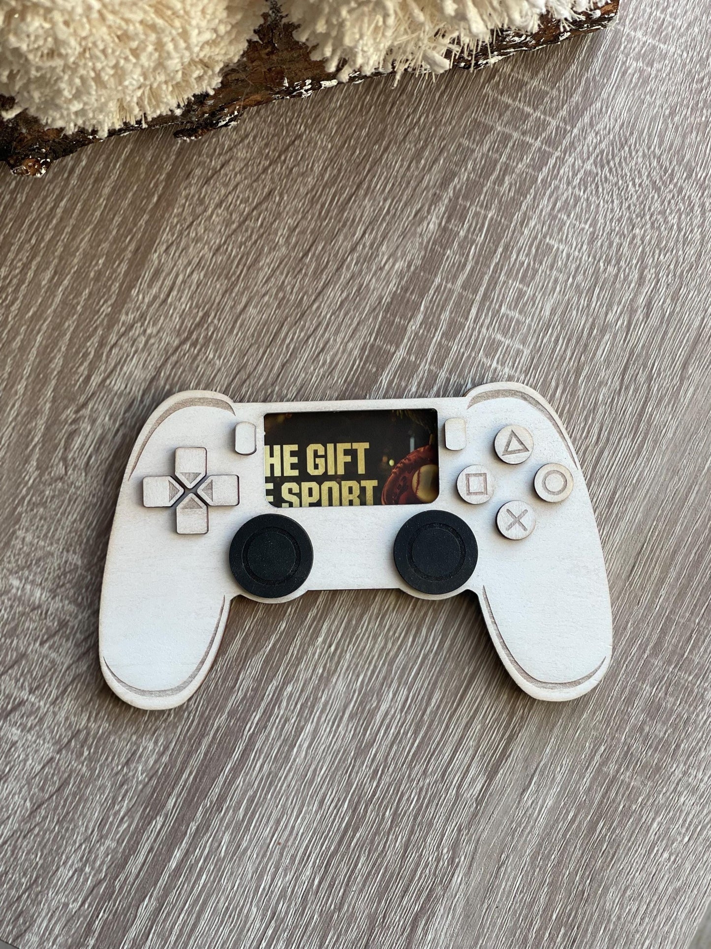 Gaming Controller Gift Card/VBuck Holder || Wood Game Controller Giftcard Holder