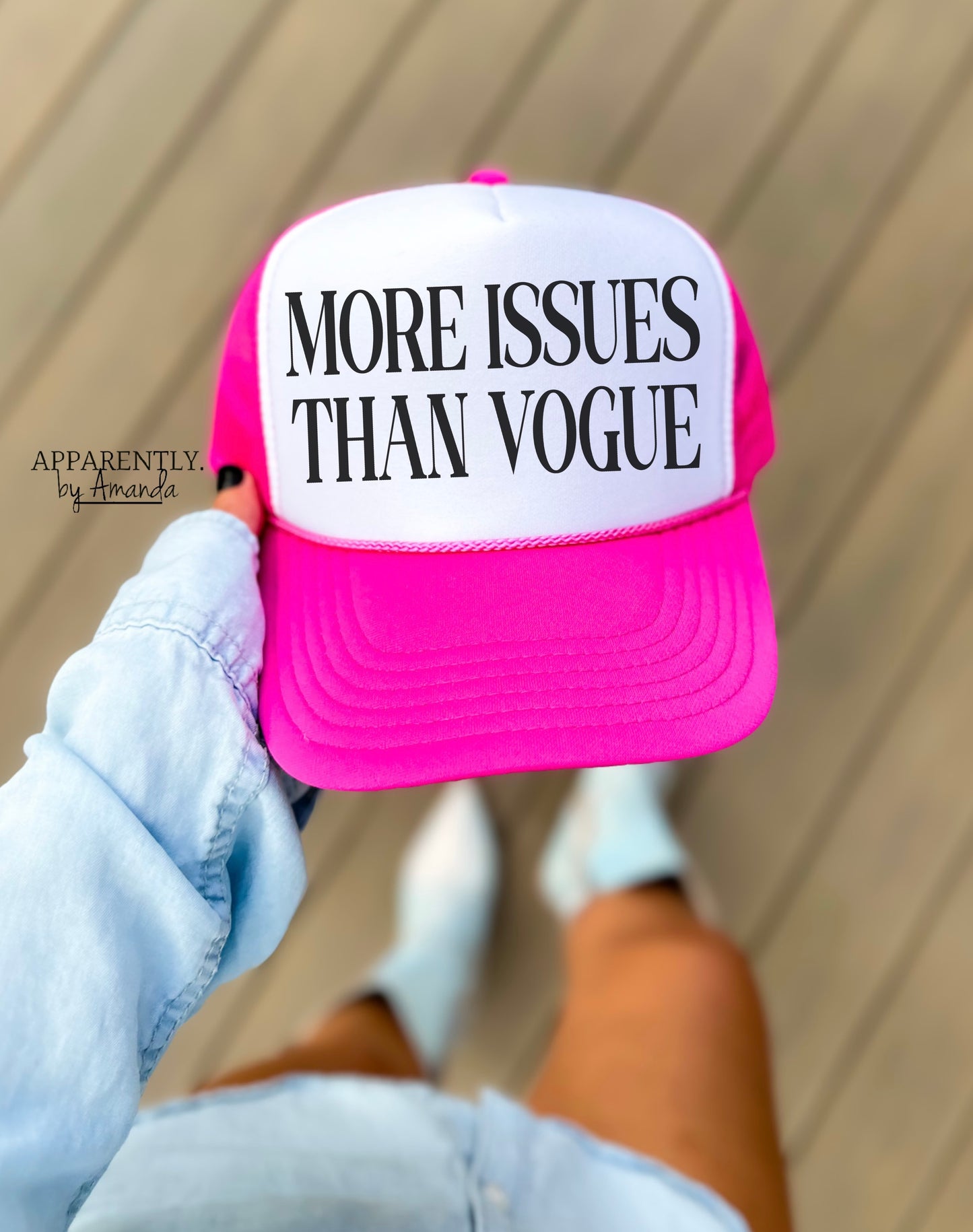 More Issues Than Vogue Snapback Adjustable Trucker Hat | All Caps Edition
