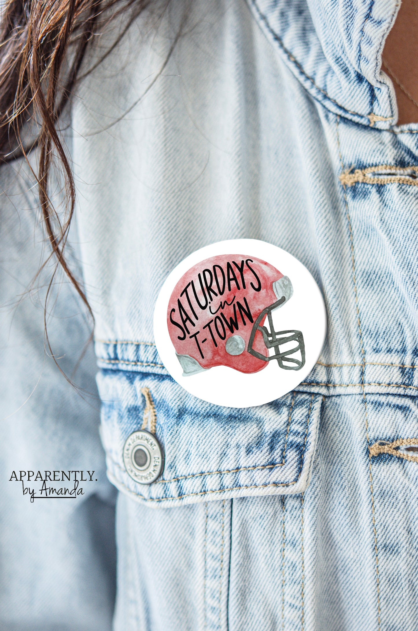 Alabama - Saturdays in T-Town Button/Pin