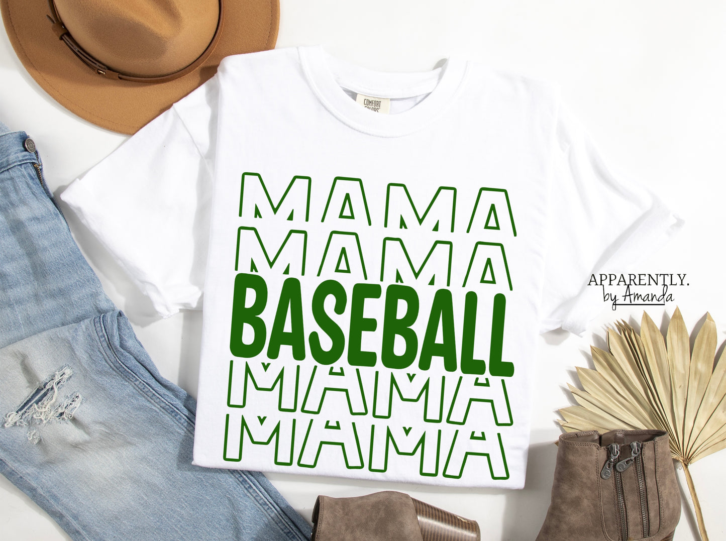 Baseball Mama Custom Tee | Comfort Colors