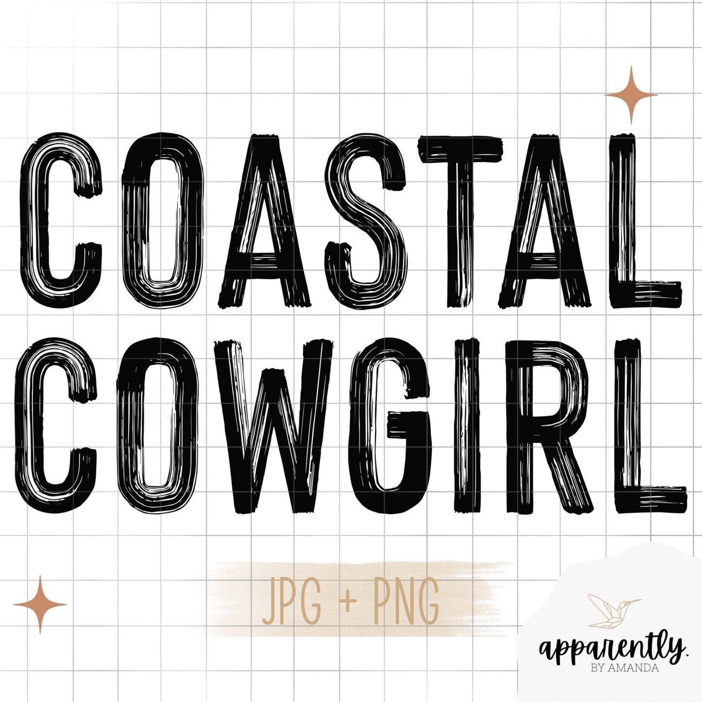 Coastal Cowgirl Digital File for Sublimation, DTF, Vinyl, Etc. PNG/JPEG