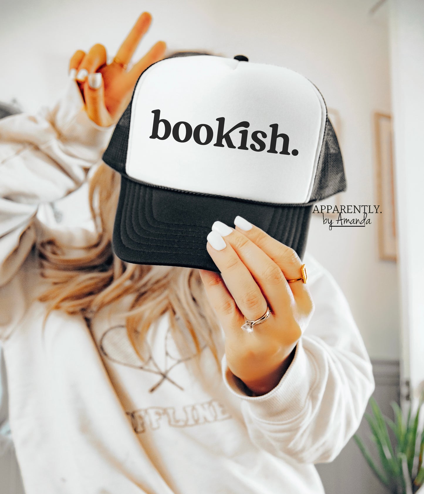 Bookish. Snapback Adjustable Trucker Hat | lowered edition
