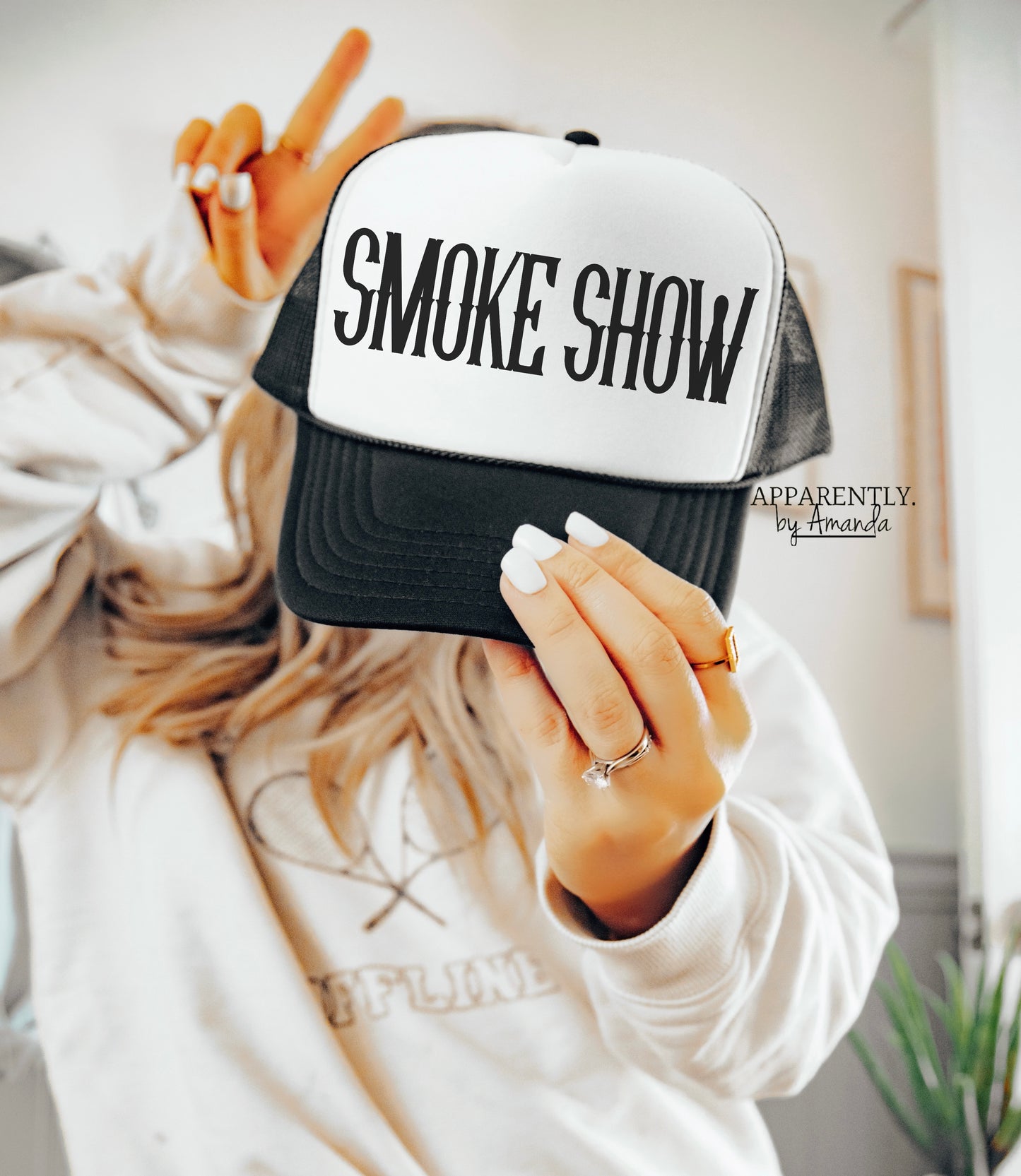 Smoke Show Snapback Adjustable Trucker Hat | Western Edition