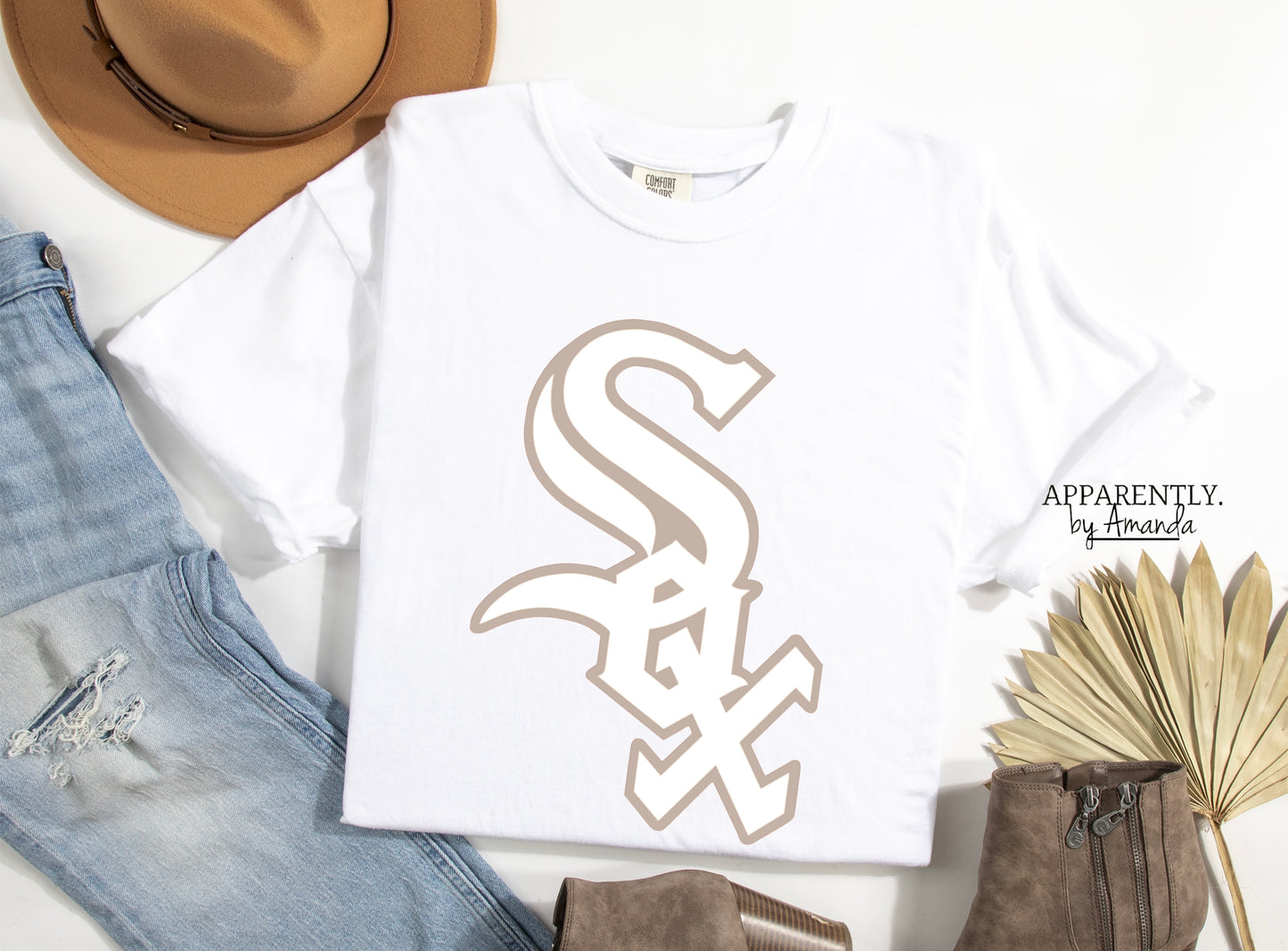 Sox Neutrals Custom Tee | Comfort Colors