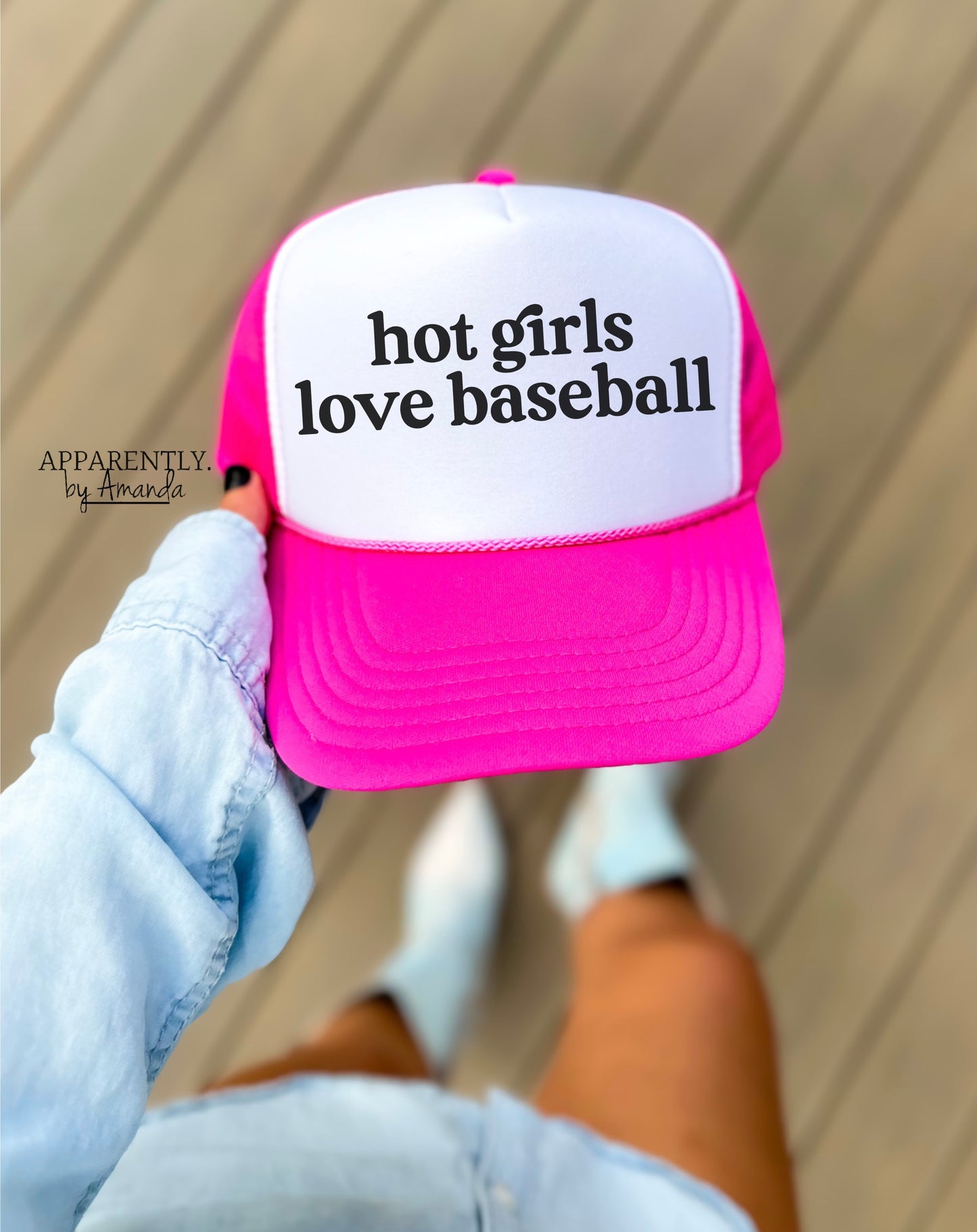 Hot Girls Love Baseball Snapback Adjustable Trucker Hat | lowered edition