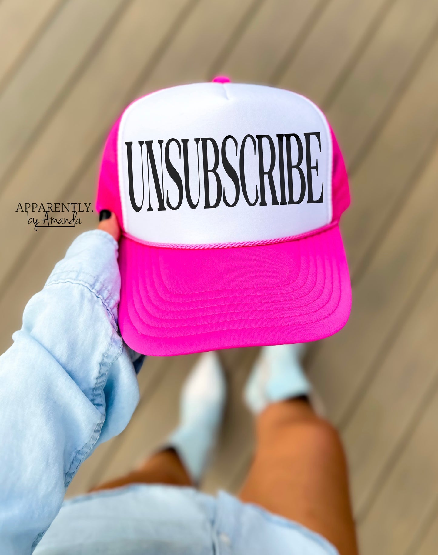 Unsubscribe Snapback Adjustable Trucker Hat | All Caps Edition