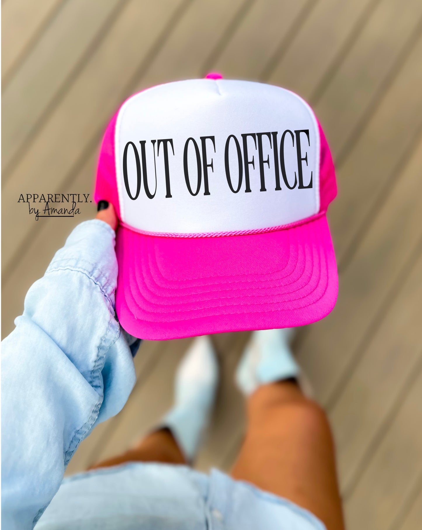 Out Of Office Snapback Adjustable Trucker Hat | All Caps Edition