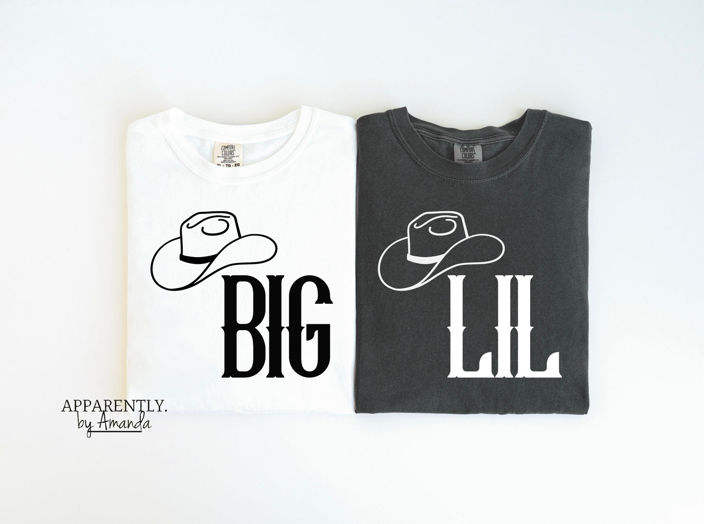 Big + Little Sorority Family Tees | Cowboy Hat Theme | Comfort Colors