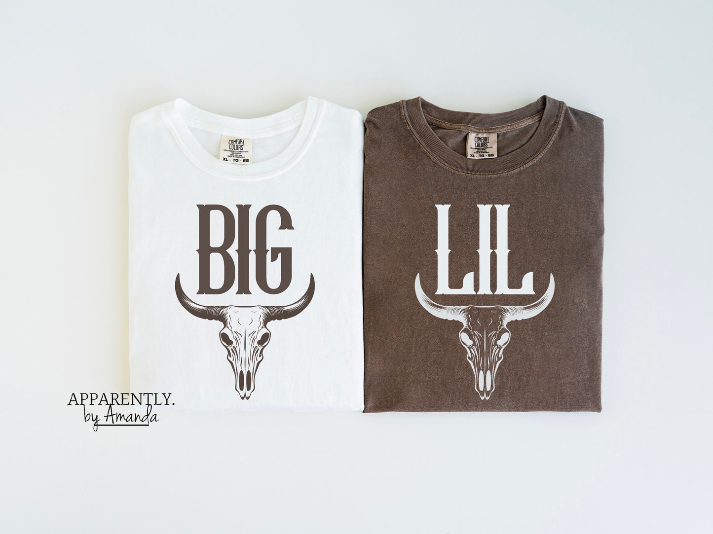 Big + Little Bow Sorority Family Tees | Western Theme | Comfort Colors