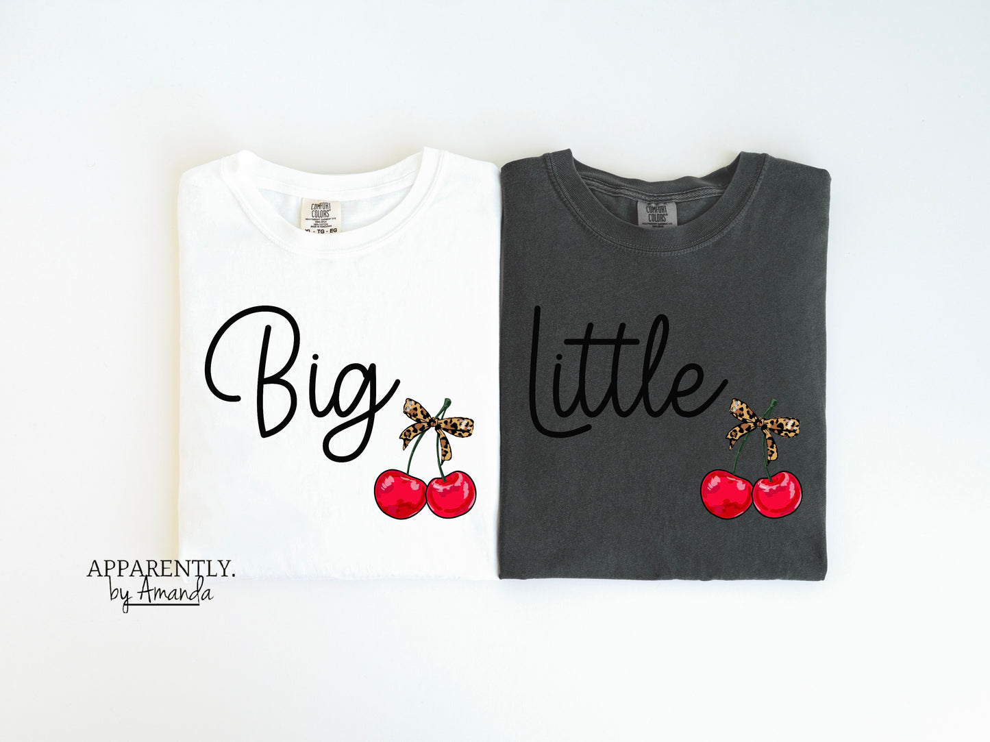 Big + Little Sorority Family Tees | Cherry Crush Theme | Comfort Colors