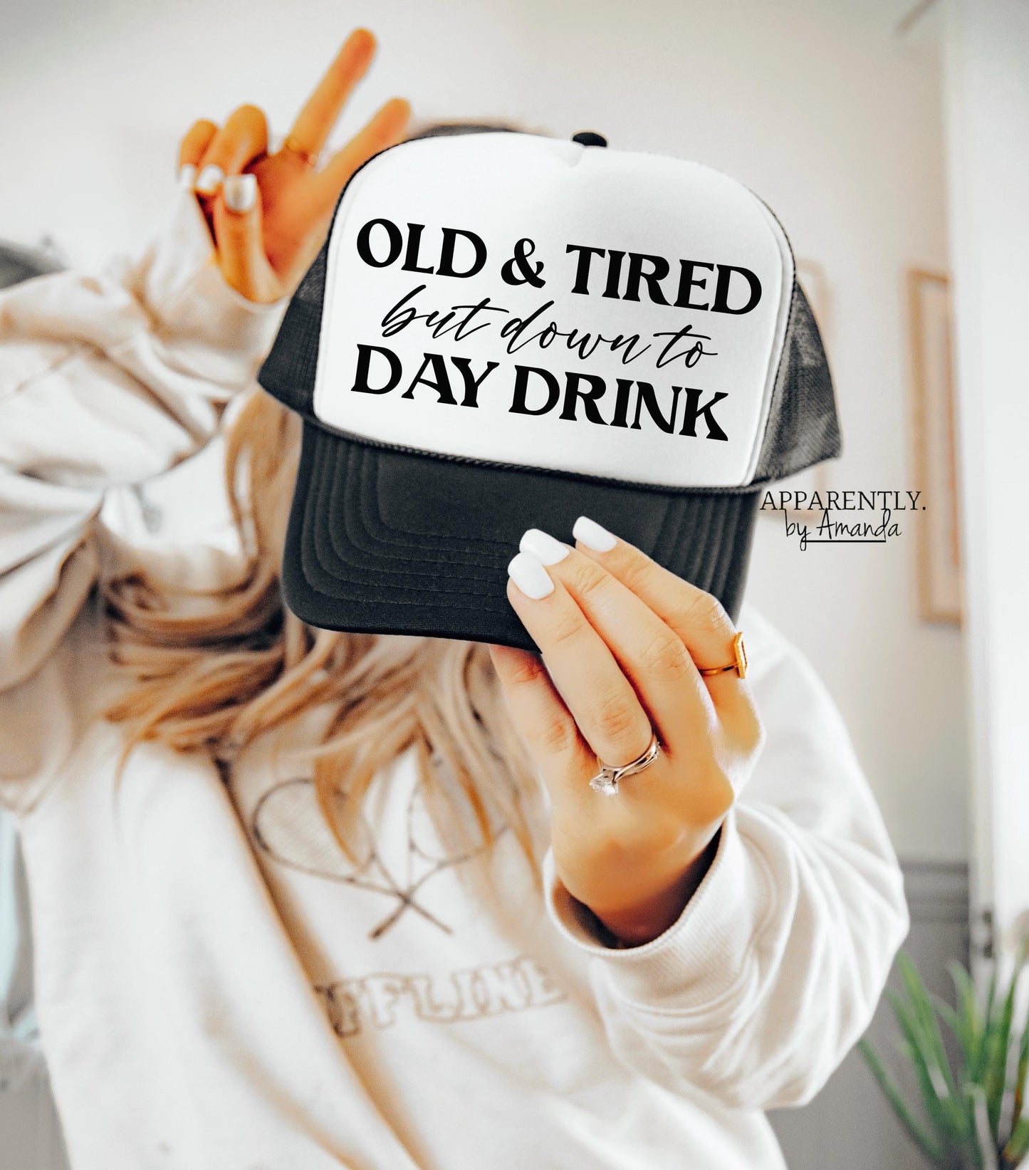 Old & Tired but Down to Day Drink Digital File for Sublimation, DTF, Vinyl, Etc. PNG/JPEG