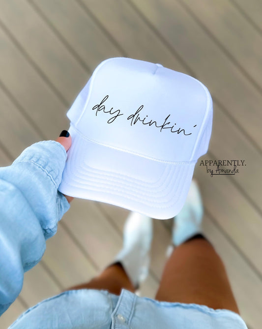 Day Drinkin’ SnapBack Adjustable Trucker Hat | thin line edition