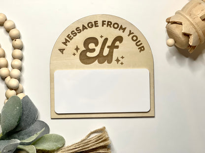 A Message From Your Elf Dry Erase Message Board