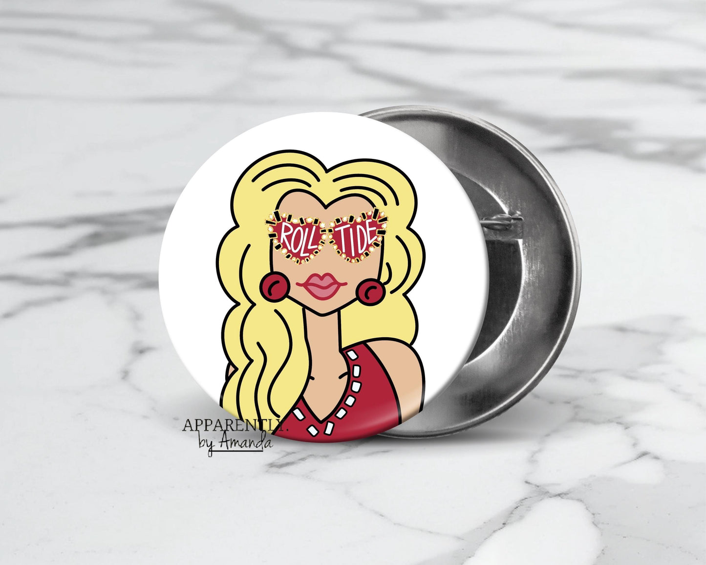 Alabama - Game Day Ready Roll Tide Button/Pin