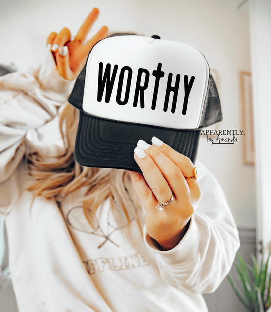 Worthy SnapBack Adjustable Trucker Hat | Cross Edition