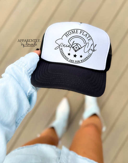 Home Plate Social Club Snapback Adjustable Trucker Hat | lowered edition