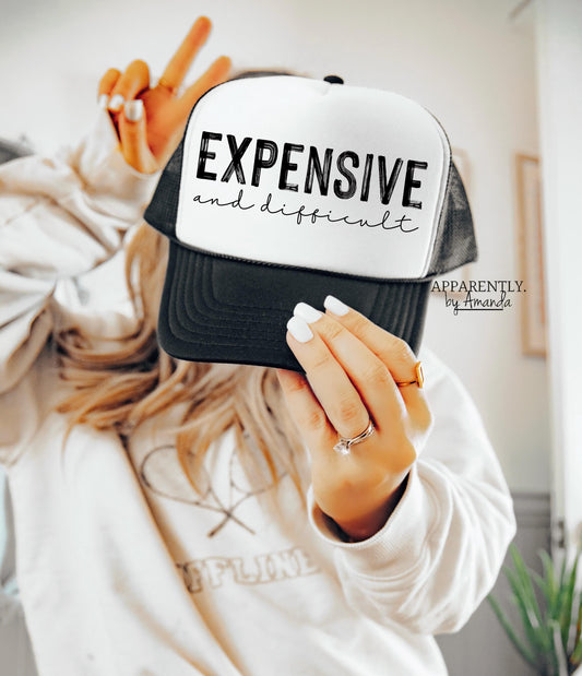 Expensive and Difficult SnapBack Adjustable Trucker Hat | OG Duo Edition
