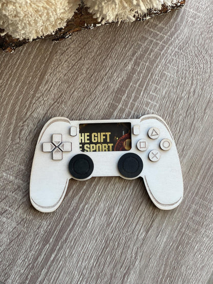 Gaming Controller Gift Card/VBuck Holder || Wood Game Controller Giftcard Holder