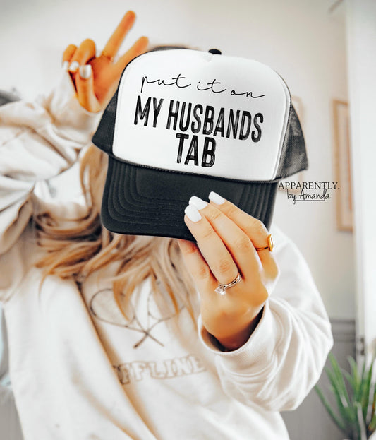 Put it on My Husbands Tab SnapBack Adjustable Trucker Hat | OG Duo Edition