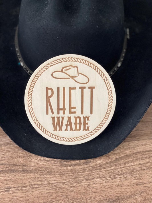 Country/Cowboy Baby Monthly Milestone Markers & Name Sign