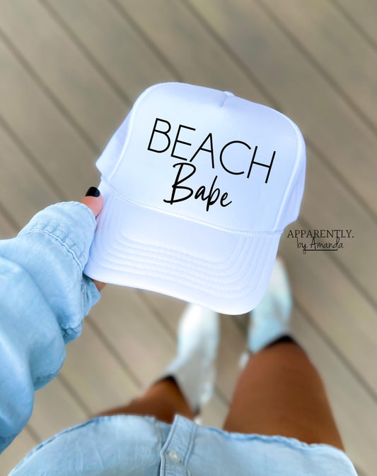 Beach Babe SnapBack Adjustable Trucker Hat | Simple Duo Edition