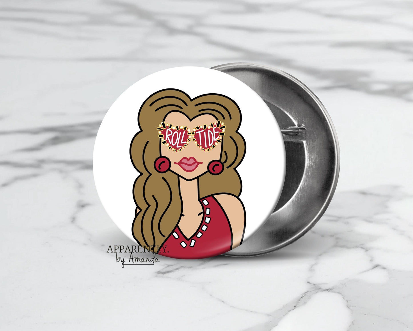 Alabama - Game Day Ready Roll Tide Button/Pin