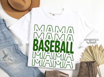 Baseball Mama Custom Tee | Comfort Colors