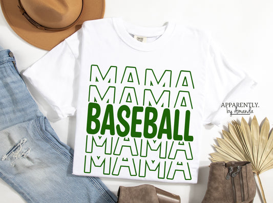 Baseball Mama Custom Tee | Comfort Colors