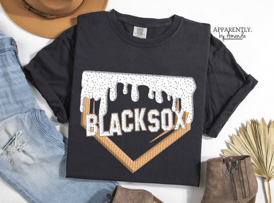 Blacksox Ice Cream Sprinkles Custom Tee | Comfort Colors