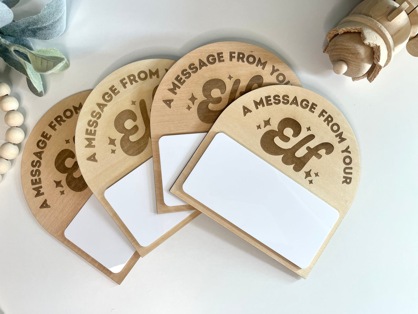 A Message From Your Elf Dry Erase Message Board