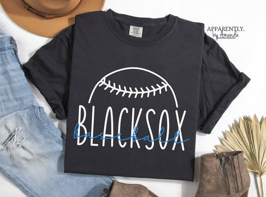Blacksox Baseball Custom Tee | Comfort Colors