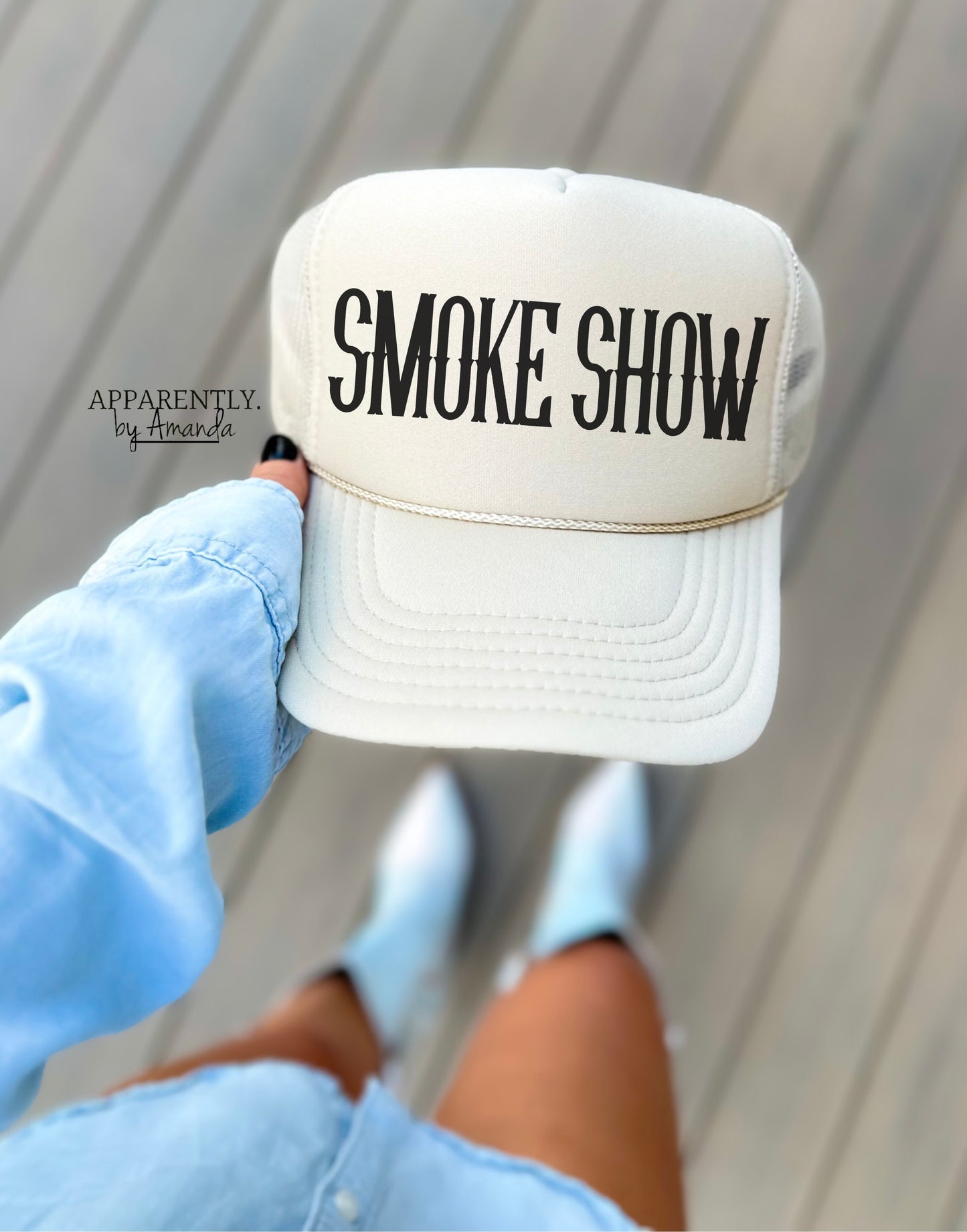 Smoke Show Snapback Adjustable Trucker Hat | Western Edition
