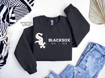 Blacksox Personalized Number(s) Crewneck Sweatshirt