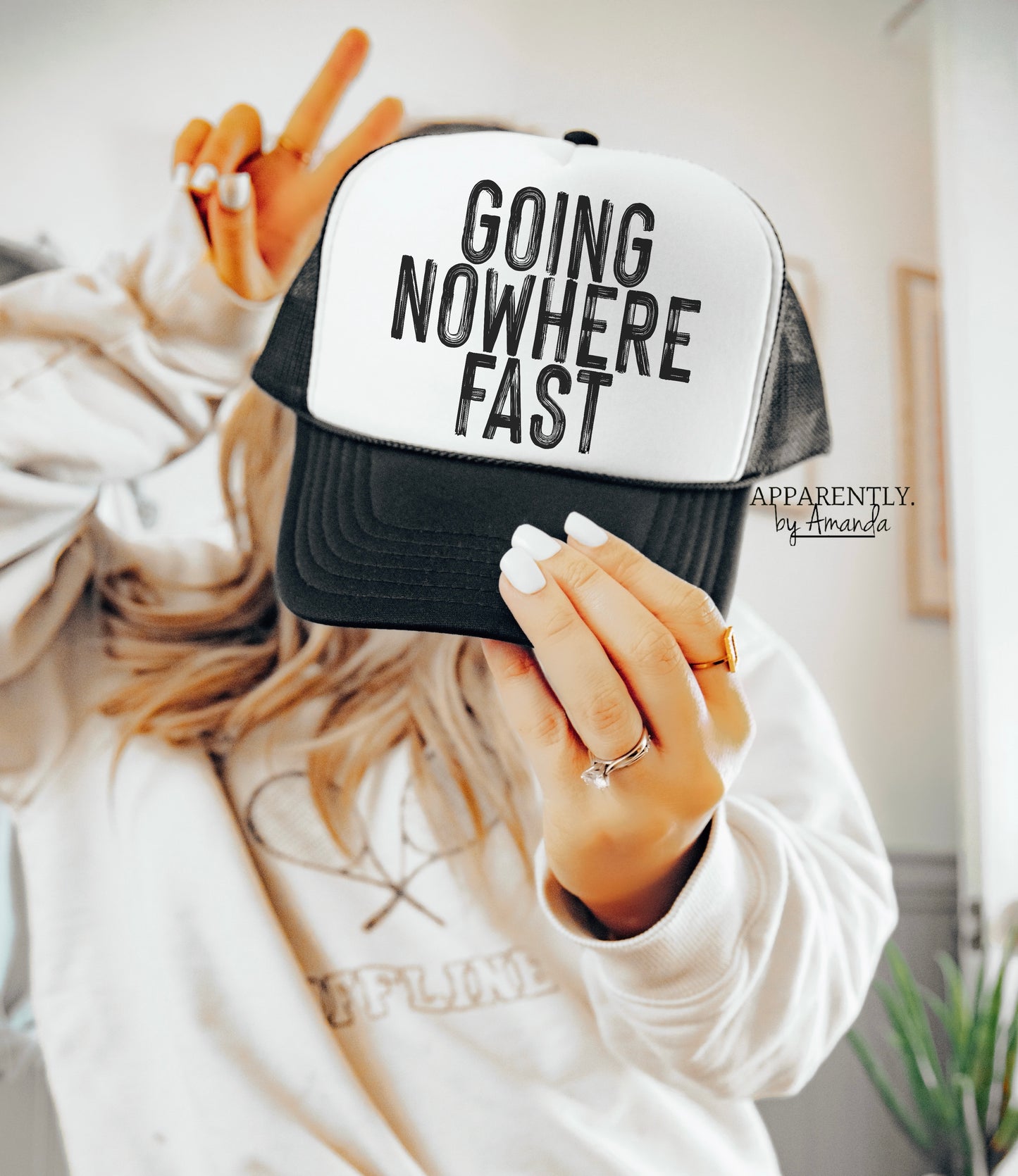 Going Nowhere Fast Snapback Adjustable Trucker Hat | OG Bold Edition