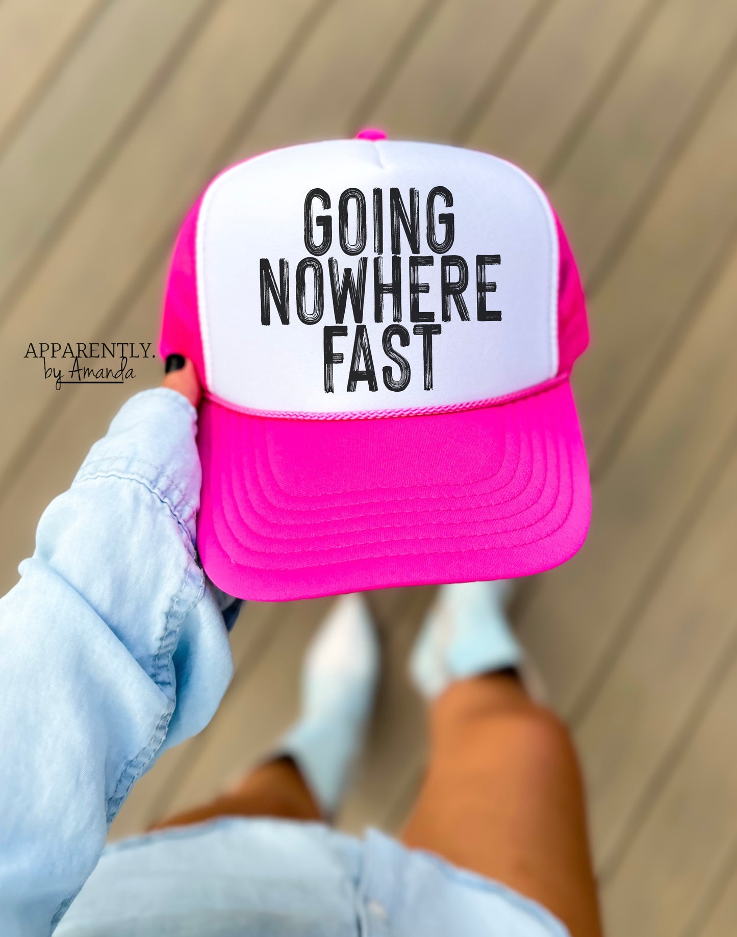 Going Nowhere Fast Snapback Adjustable Trucker Hat | OG Bold Edition