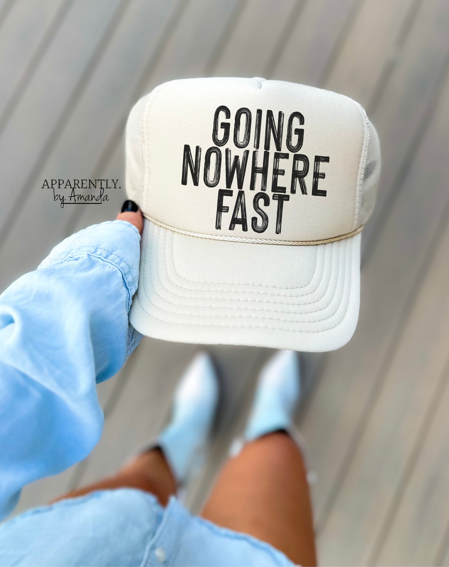 Going Nowhere Fast Snapback Adjustable Trucker Hat | OG Bold Edition