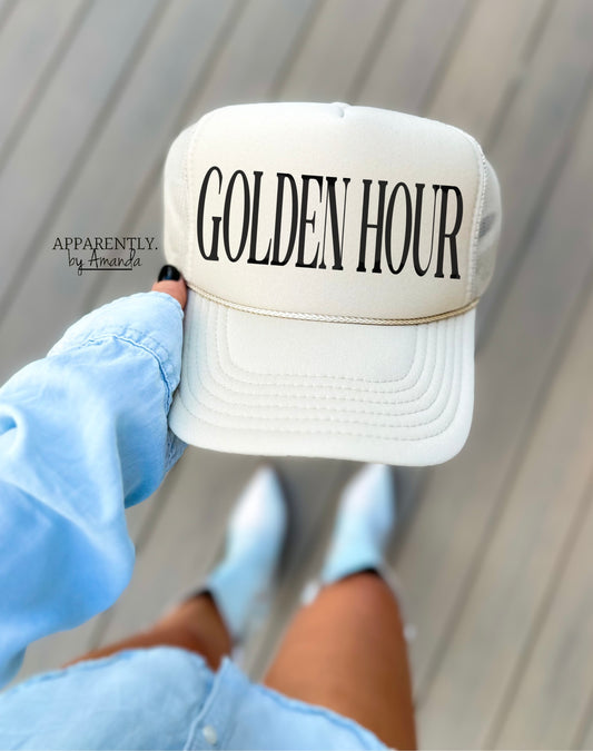 Golden Hour Snapback Adjustable Trucker Hat | All Caps Edition
