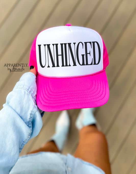 Unhinged Snapback Adjustable Trucker Hat | All Caps Edition