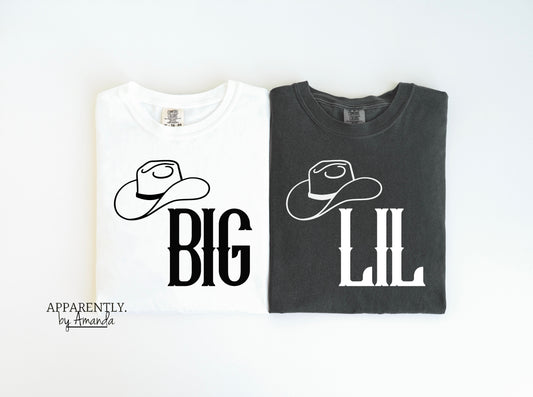 Big + Little Sorority Family Tees | Cowboy Hat Theme | Comfort Colors