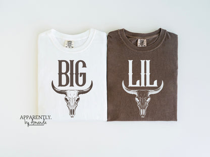 Big + Little Bow Sorority Family Tees | Western Theme | Comfort Colors