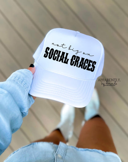 Not Big on Social Graces Digital File for Sublimation, DTF, Vinyl, Etc. PNG/JPEG